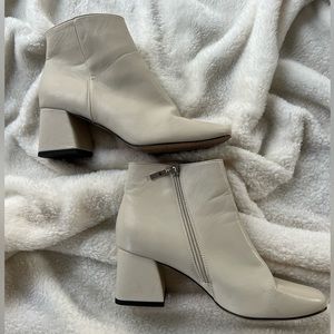 Cream booties